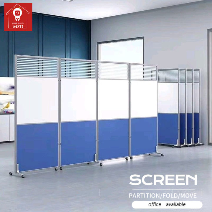 MZD【100w X 180h Cm/1pcs】Simple Modern Mobile Room Divider with Wheels
