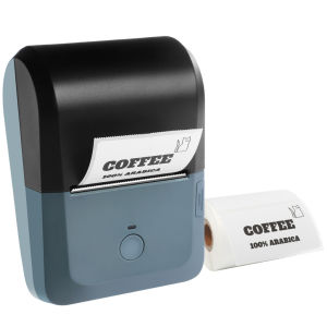 Flashlabel Label Printer Mini Portable Thermal Printer Bluetooth Printer (USB +Bluetooth) Receipt name label printing