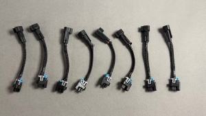 Carbhub 8Pcs Wire Harness Adapter Pigtails Fit for LS Gen 3 Tuck USACAR EV6 toDelphi Multec 2 Fuel Injector Connector Lock Seals & Terminals WAINJ40