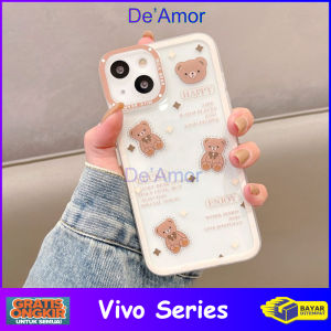 DEAMOR Casing Oppo A54 4G Softcase Silikon Anti Shockproof Character Cute Milky Bear