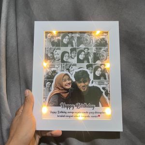Kado Bingkai Foto Aesthetic Ulang Tahun Cowok Cewek Gift Ultah  Graduation  Aniversary  Wedding  Pernikahan Hadiah Pacar ayang Bestie