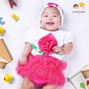 Baju Jumper Bayi Model Bunga Tutu & Rok Lucu