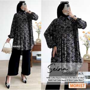 Seina set celana jumbo/setelan kasual wanita LD 120/set kondangan wanita/set celana wanita/ setelan baju kerja/setelan santai wanita/set jumbo wanita