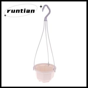 runtian Plastic Hanging Planter Flower Plant Chain Basket Planter Holder Succulent Plant Flower Pots Flowers Container Home Garden Decor