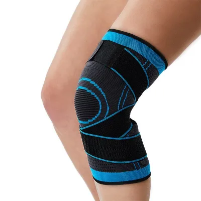 Winmax 1 Pcs 3D Weaving Compression Knee Sleeve Knee Brace for Men & Women Knee Support for Running Hiking Crossfit Basketball Pain Relief Meniscus Tear Arthritis Faster Recovery Adjustable Strap