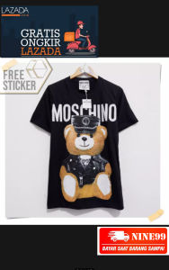 Pakaian Kaos Moschino Wanita Pria Couple jumbo