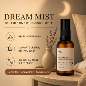 [9.9 Promo]  - e38 Dream Mist Aromatherapy Sleep Spray 20ml | Natural Essential Oil Pillow Room Mist for Relaxation Calm & Bedtime