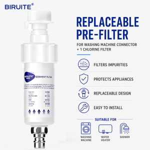 Pre-Filter Water Filter PP Cotton Filter Purifier Removal Heavy Metal Purifier Shower Washing Machine Filter Under Sink Water Filtration System Water Purifier Cartridge Replacement Home Health faucet filter water purifier