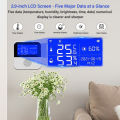 RCYAGO Smart WiFi Temperature Humidity Sensor Bluwtooth APP Alarm Indoor Outdoor Hygrometer Temperature Monitoring Device. 