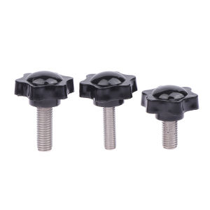 Fantic 2PCS Industry Equipment M6 M8 M10 38# Thread Star Shaped Clamping Bolt Knob Bakelite Plastic Head Handle Screw