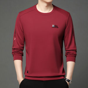 เสื้อกันหนาวผู้ชาย เสื้อยืดคอกลม มีสไตล์และหรูหรา ผ้าคุณภาพสูง เสื้อยืดผู้ชาย เวอร์ชั่น ความสะดวกสบาย เอฟเฟกต์ความอบอุ่น