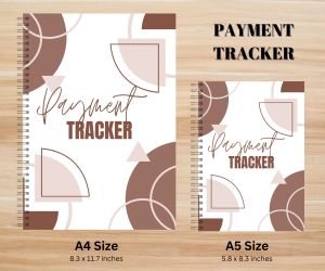 PAYMENT TRACKER • Laminated Cover • A5 / A4 size • 80gsm • 70 leaves • 140 pages