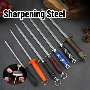 40cm Carbon Steel L Knife Sharpener Durable Sharpening Steel Household Kitchen Knife Grinder Sharpener