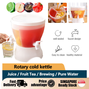 【✅SG stock】5L Large Capacity Cold Water Jug with Holder Water Bottle Refrigerator Drink Pot Water Tank