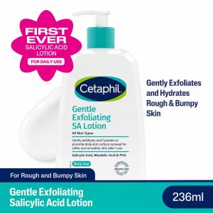 Cetaphil Gentle Exfoliating Salicylic Acid Lotion - 236ml with PHA and Mandelic Acid | Softening & Smoothing for Dry Oily Rough Bumpy Skin