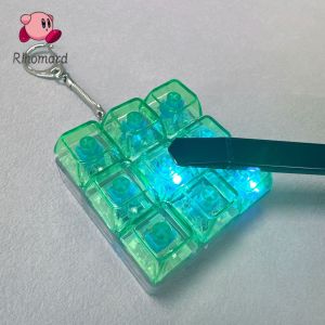 Rlhomard [พร้อมส่ง] ของเล่นบรรเทาความเครียด นิ้วคีย์บอร์ด 9คีย์Fidget  LED กุญแจของเล่นบรรเทาความเครียด DIY ปุ่มกด ของเล่นเด็ก jiuhaokejiy jiuhaokejiy