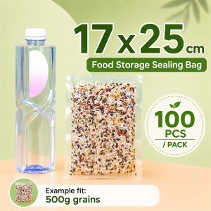 200Pcs Vacuum Sealer Bags for Food Storage Embossed Pouch for Home Vacuum Machine