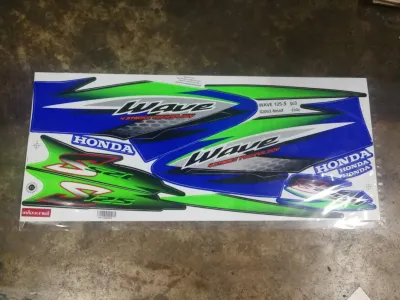 สติ๊กเกอร์ Wave 125S น้ำเงิน/ดำ ปี2003