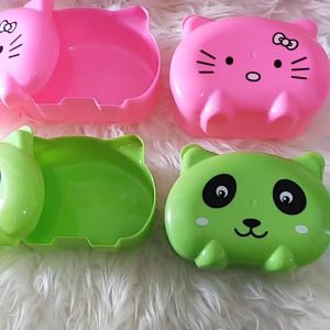 tempat makan anak karakter lucu plastik/souvenir murah