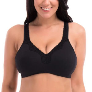 Bras for Women New Plus Size Underwear 95% Cotton Full Large Cup Comfortable Seamless Wireless Ultra-thin Brassiere 115DEF