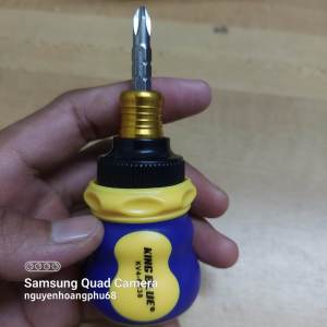 Tô vít ngắn hai đầu  ba chế độ King Blue thép S2 siêu cứng