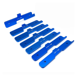 7Pcs Router Setup Block Woodworking Router Depth Gauge Aluminum Routers Setup Bar Spacer Block