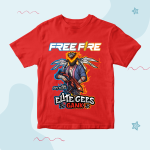 Baju Kaos Atasan Anak Free Fire Elite Cees Gank / Baju Anak Laki Laki Karakter FF Umur 1 - 10 Tahun
