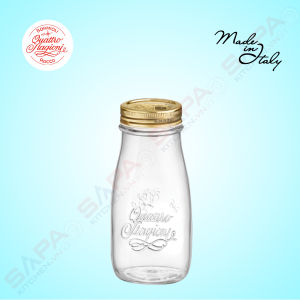 Chai thủy tinh nắp vặn Quattro 400ml - Bormioli Rocco - Italy
