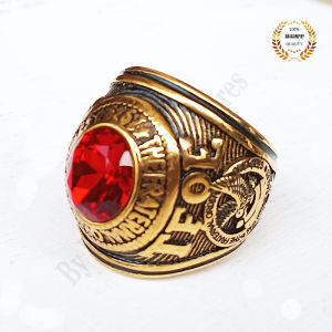 High Quality Pure 316L Titanium Steel  Eagles Ring TFOE Ring KUYA Ring Mens Ring Gem Bull Army Ring  Eagles Fraternal Ring