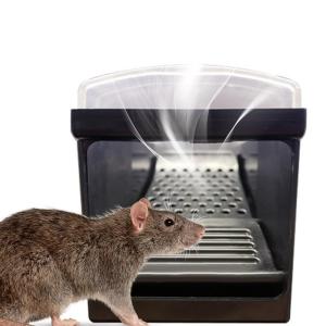 3ชิ้นกับดักหนูที่มีมนุษยธรรมสำหรับในร่มกลางแจ้งหนูที่ใช้ซ้ำได้ไม่สัมผัสปล่อยกับดักหนูมีความไวสูง