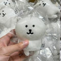 Nongdamgom จี้หมีที่เลิกตัวเองตุ๊กตาตุ๊กตาตุ๊กตาหมีขาว Chiikawa ตุ๊กตาหมีขาวเหงื่อออกกระเป๋าหมีแขวนเครื่องประดับ. 