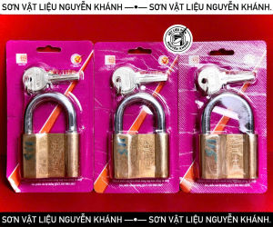 🔒 Ổ KHÓA TREO ĐỒNG VIỆT-TIỆP 6 PHÂN (VỎ HỒNG) – CHÍNH HÃNG CHỐNG CẮT BỀN ĐẸP 🔒