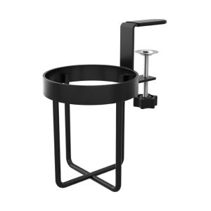 HJKL 2 in 1 Clip-on Cup Holder Waterproof Metal Mug Rack Space Saving Durable Mug Floating Shelves Office Accessories