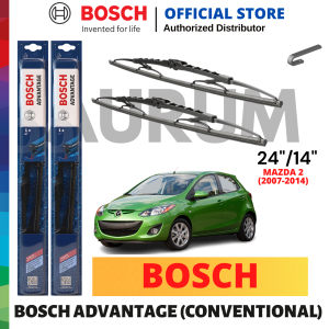 Bosch Advantage Wiper blade set for Mazda 2  2007-2014 (24/14) 2pcs
