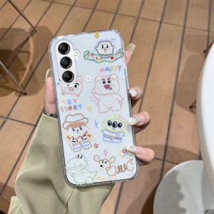 Ốp điện thoại cho Samsung Galaxy S25 FE 2025 nóng phim hoạt hình dễ thương mới mô hình robot trong suốt chống sốc Ốp điện thoại mềm cao su cho samsungs25fe vỏ điện thoại