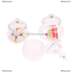 [COD] Millennium Lọ thủy tinh mini Nhà búp bê 1:12 lọ đựng kẹo lọ nhỏ trang trí nhà bếp