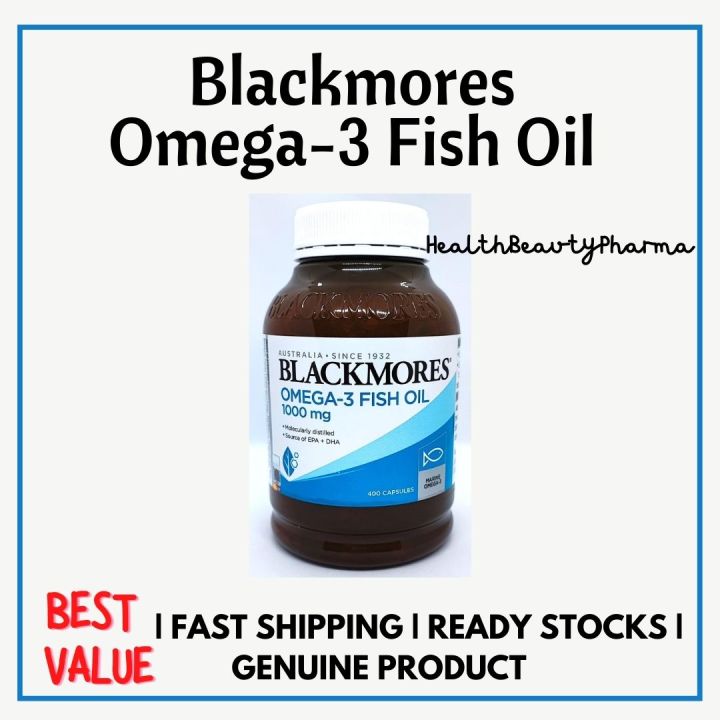 Blackmores Omega3 Fish Oil 1000mg 400 capsules (For Healthy Heart