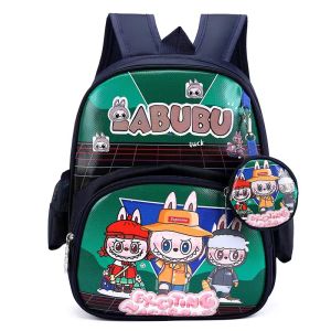 กระเป๋านักเรียนเด็กอนุบาล กระเป๋าเป้ผู้ชายและผู้หญิง เทรนด์กระเป๋าเป้สะพายหลังการ์ตูน เบา นุ่ม ระบาย อากาศ LL051