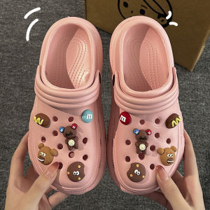 Free Shipping New Eva Clogs MenS Summer Outdoor Thick-Soled Non-Slip Beach Sandals Closed-Toe Half-Slipper Style Also Available For Women