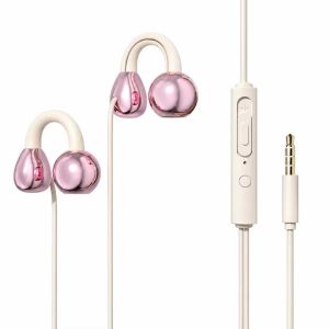 S18 Clip-On Earphones Headphones Type-C 3.5mm Wired With Mic Not In-Ear HiFi Headsets Sound Earbuds
