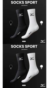 ด้วยมือ Mizuno กีฬาจารย์เท้าข้อกลางแบบกระชับ ใส่สบาย พร้อมส่ง ออกกำลังกาย สีดำสีขาว - Sport คุณภาพดี