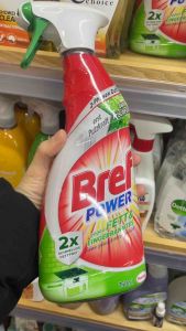 Nước tẩy rửa mỡ nhà bếp vệ sinh đa năng Bref 750ml [Nhập khẩu chính hãng Đức] tẩy dầu mỡ mảng bám bẩn lâu ngày đánh giày lau kính lau tường vệ sinh