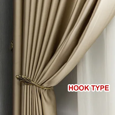 ArtLiving SG Stcok 1PC Hook Type/Eyelet Type Blackout Curtain Nordic Simple Style Curtain Living Room Curtain Bedroom Curtain