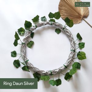 Lingkaran Rotan Dekorasi Ring Rotan Silver Gold Backdrop Custom Lengkap Wedding Lamaran