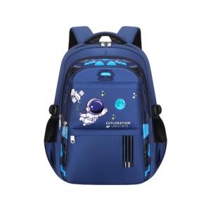 กระเป๋านักเรียนที่ซับซ้อนสำหรับเด็กช่องกว้างหนังสือการ์ตูนกระเป๋าเป้สะพายหลังลำลองสำหรับนักเรียนระดับประถมศึกษา