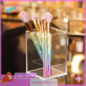 gou ที่เก็บแปรงแต่งหน้าทำจากพลาสติกอะคริลิคสำหรับวางเครื่องสำอางที่เก็บเครื่องสำอางแบบตั้งโต๊ะ