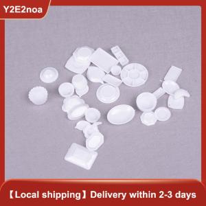 【Y2E2noa】 33pcs Mini Dollhouse Miniature Kitchen utensils dish plate tableware Toys