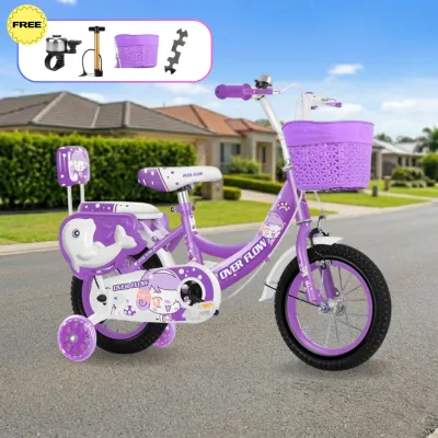 จักรยานเด็ก Childrens bike 12นิ้ว 14นิ้ว 16นิ้ว ล้อยางเติมลม เหมาะกับเด็กผู้หญิง เด็กผู้ชาย 2-10ปี รถเด็ก รถจักรยานเด็ก รุ่นเจ้าหญิง จักรยาน4ล้อ