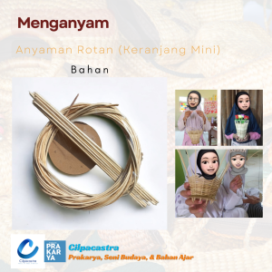 Anyaman Rotan Siap Rakit Bahan Ajar Prakarya Kerajinan Tangan Keterampilan Sekolah