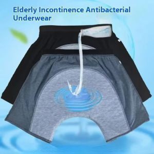 TANFU Elastic Graphene Adult Diaper Pants Antibacterial Leak-Proof Washable Diaper Easy Wear Breathable Incontinence Underwear Elderly Care